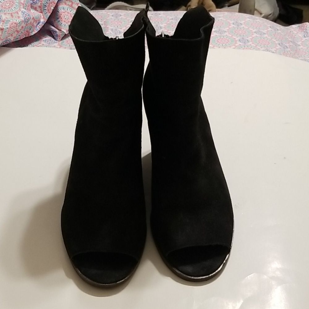 Lucky brand peeptoe booties
